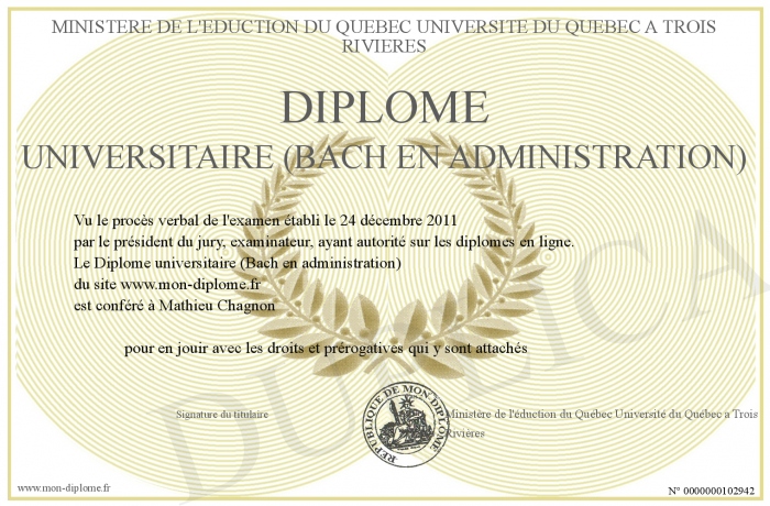diplome universitaire quebec