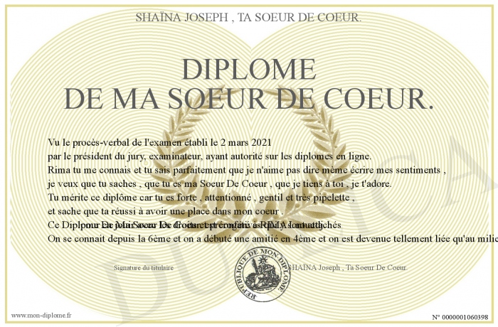 Diplome-De-Ma-Soeur-De-Coeur.