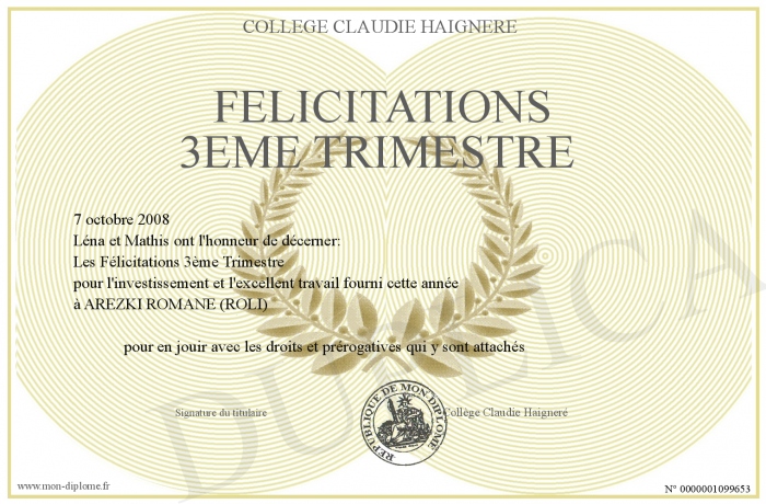 Felicitations-3eme-Trimestre