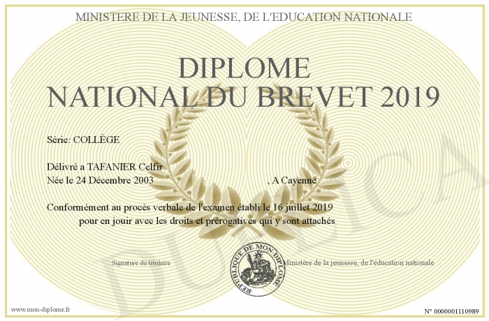 Page De Garde Brevet 2019