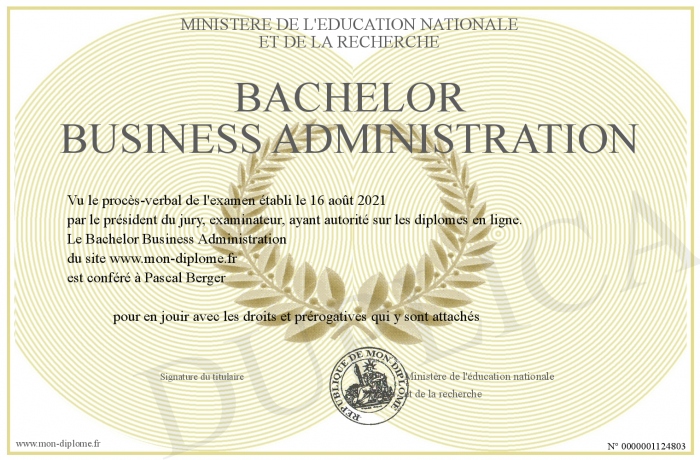 Bachelor Business Administration