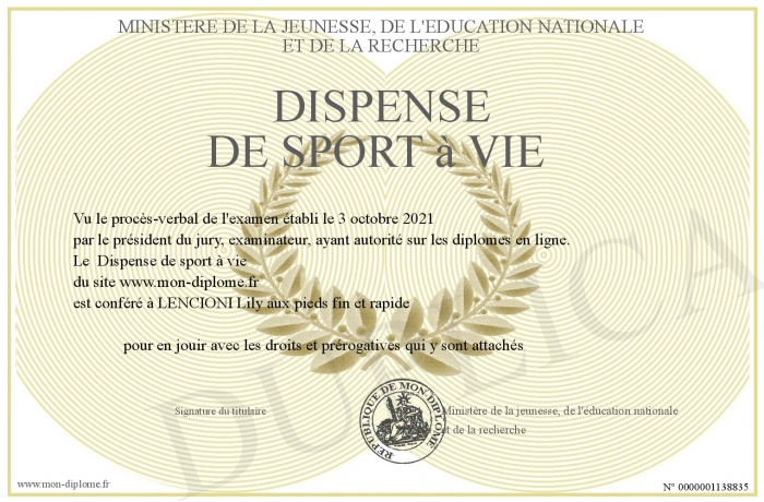 Dispense-de-sport-a-vie