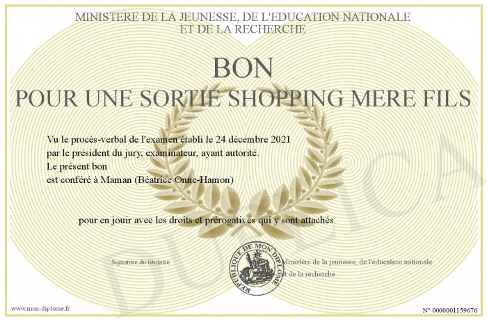 Le bon promo fils