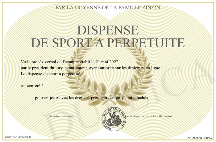 dispense-de-sport-a-perpetuite