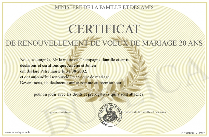 Texte Renouvellement De Vœux De Mariage 20 Ans Certificat-de-renouvellement-de-voeux-de-mariage-20-ans