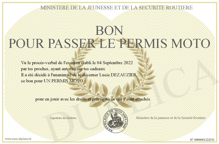 Bon Pour Passer Le Permis Moto