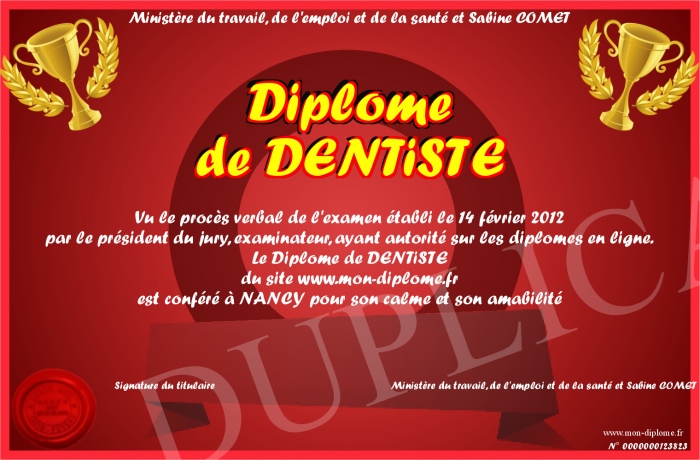 Diplome-de-DENTiSTE
