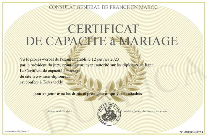 Certificat de capacite a mariage certificat-de-capacite-a-mariage