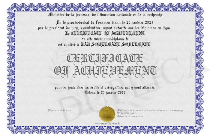 CERTIFICATEOFACHIEVEMENT