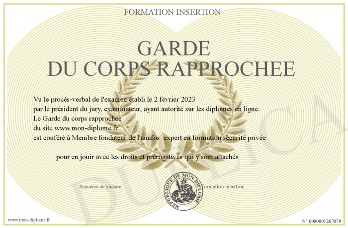 Garde-du-corps-rapprochee