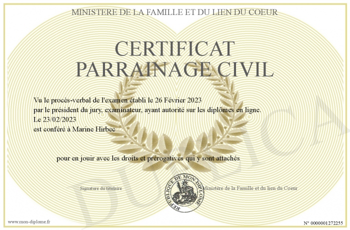 Certificat De Parrainage Civil Vierge à Imprimer Certificat-Parrainage-Civil