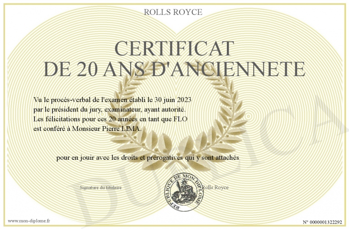 Certificat RDA 25 Ans – Format A3 Rare (Allemagne De L’Est, DTSB)