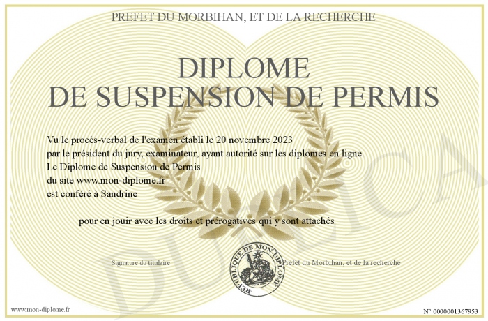 Diplome-de-Suspension-de-Permis