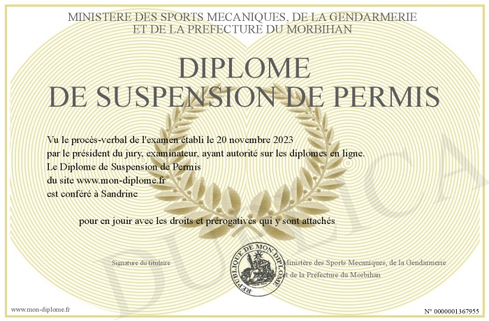Diplome-de-Suspension-de-Permis
