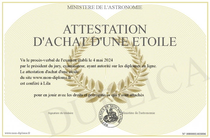 attestation-d-achat-d-une-etoile