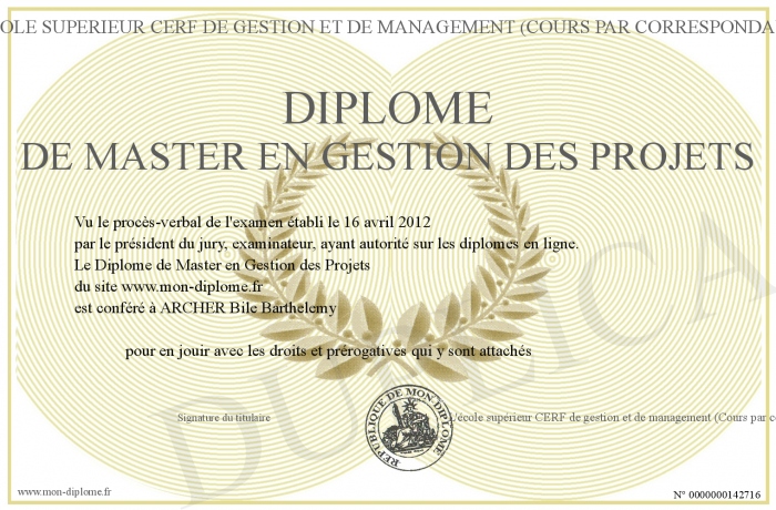 DiplomedeMasterenGestiondesProjets