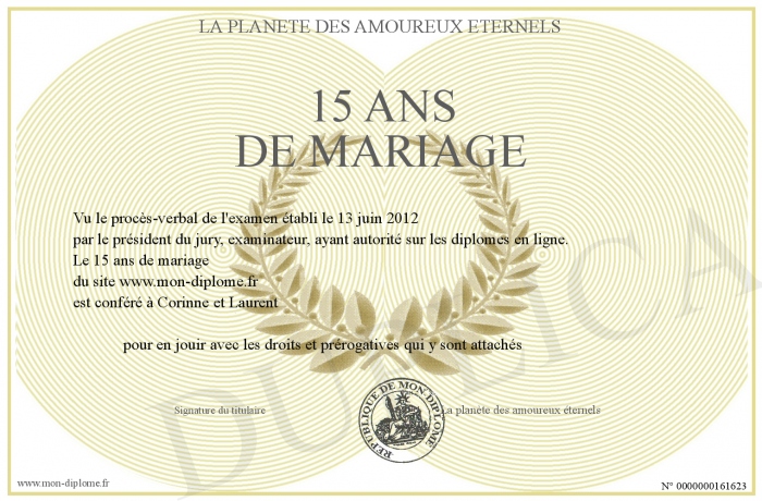Distribution De Deux Fois 15 Ans