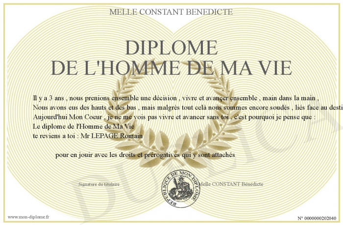 Recherche l'homme de ma vie