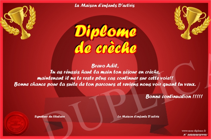 Diplomedecreche