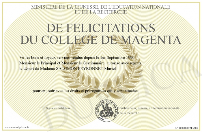 comment avoir les felicitations au college