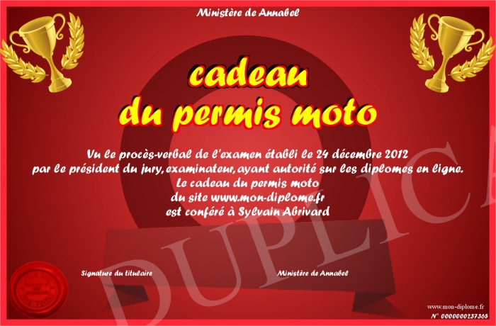 Cadeau Humour Permis De Conduire | Humourve