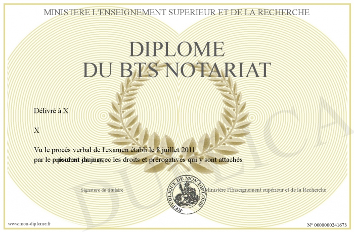 Page De Garde Bts Notariat