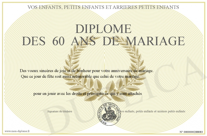 DIPLOME--DES--60--ANS--DE--MARIAGE