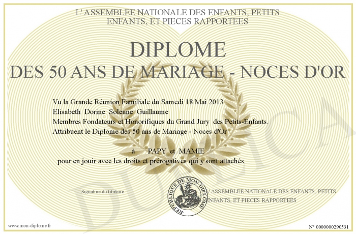 Diplome-des-50-ans-de-Mariage---Noces-d-Or