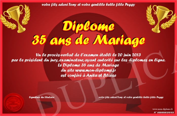 ans mariage