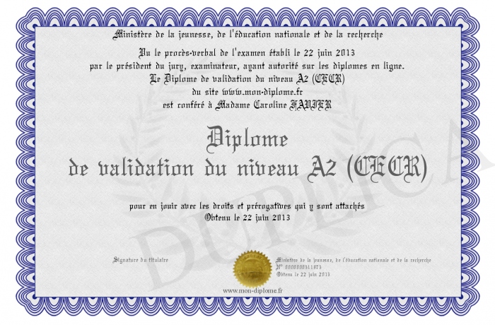 diplome a2