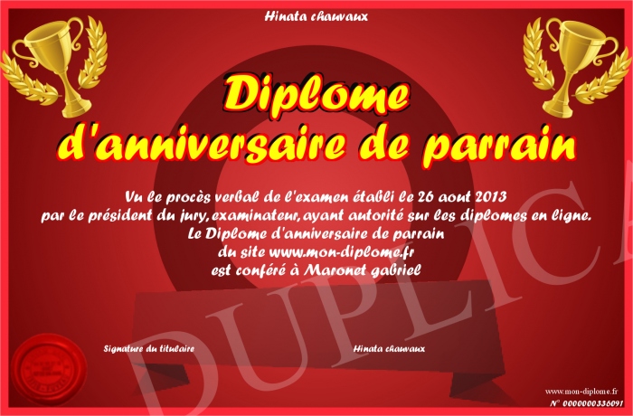 Pour demander la suppression du diplome affiché ci-haut, cliquez ici. Pour demander la suppression du diplome affiché ci-haut, cliquez ici.