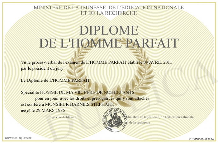 diplome parfait