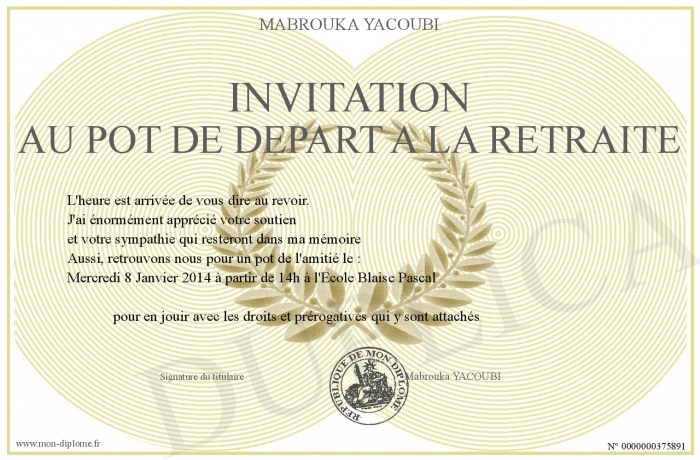 clipart invitation pot départ - photo #22