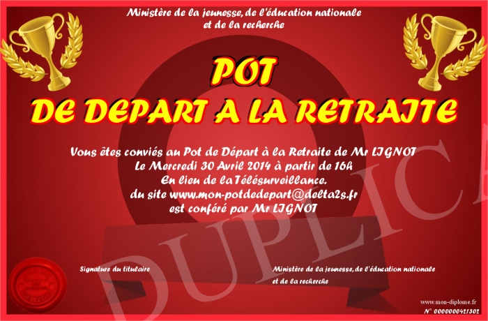 clipart invitation pot départ - photo #26