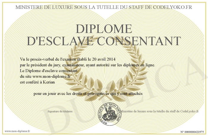 http://www.mon-diplome.fr/Diplome/700-421975-Dipl%C3%B4me%20d'esclave%20consentant.jpg