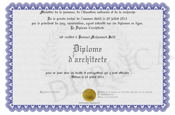 Heip Diplome Reconnu Par L Etat Diplome-d-architecte