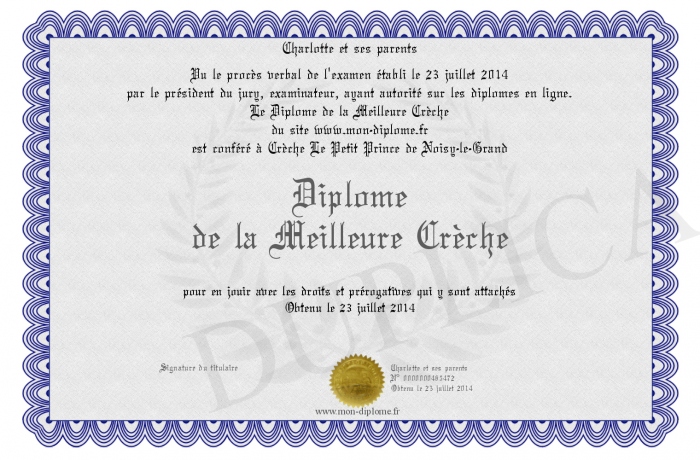 DiplomedelaMeilleureCreche
