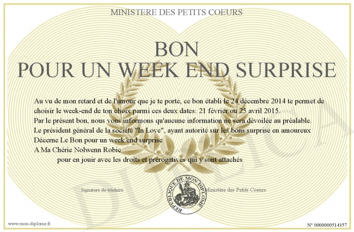 Bonpourunweekendsurprise