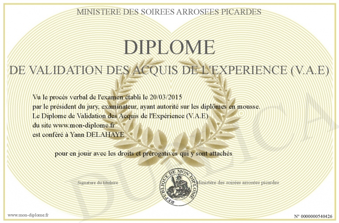 diplome validation des acquis