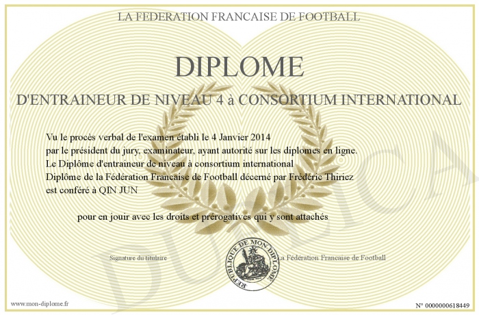 Le Diplôme de Niveau 4