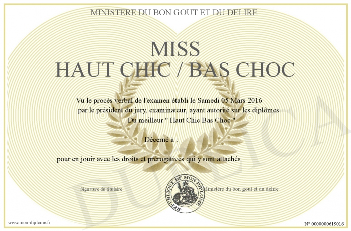 MISS-HAUT-CHIC-/-BAS-CHOC