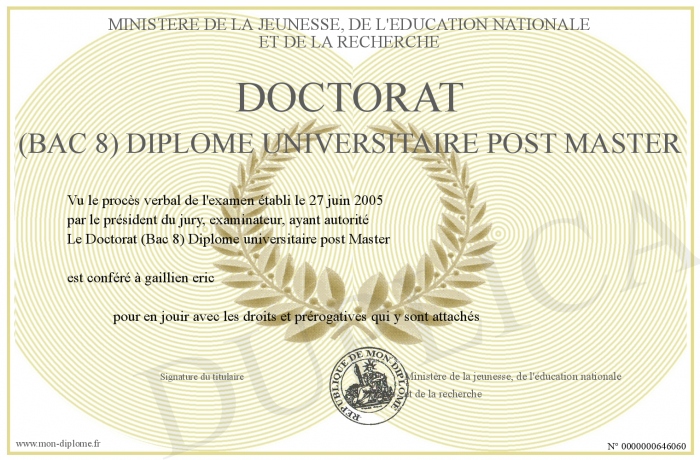 diplome universitaire niveau bac