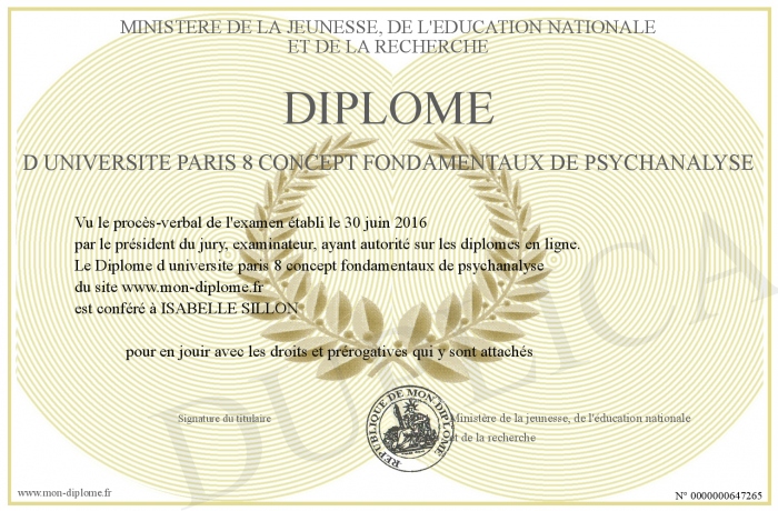 diplome universitaire psychologie paris 8