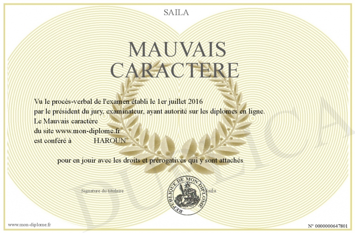 Mauvais-caractere