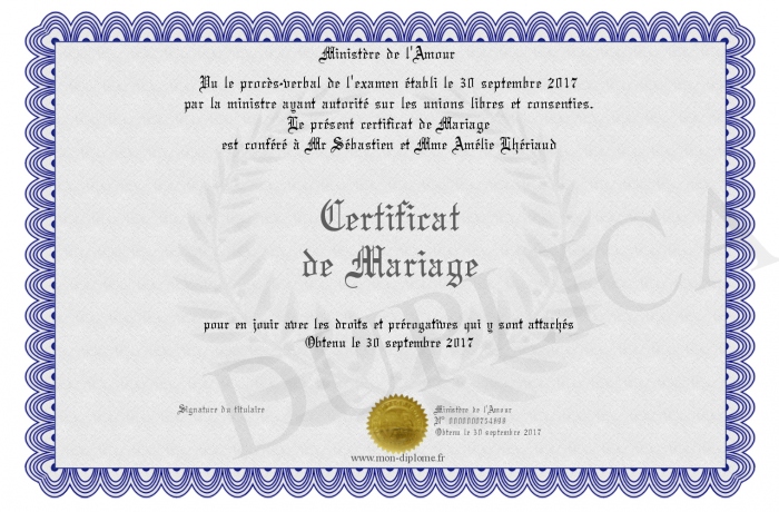 Télécharger Un Modèle D'acte De Mariage Plurilingue Gratuit
