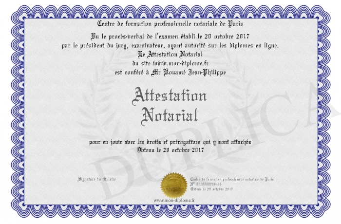 Attestation-Notarial