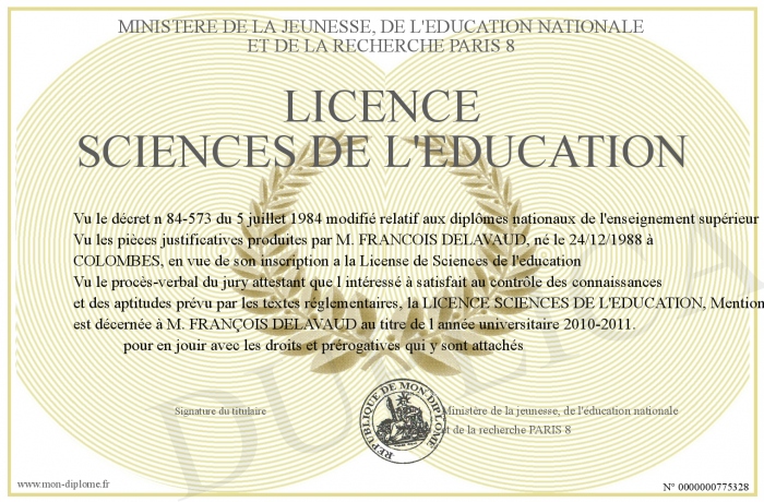 Licence Science De L'éducation à Distance Cned