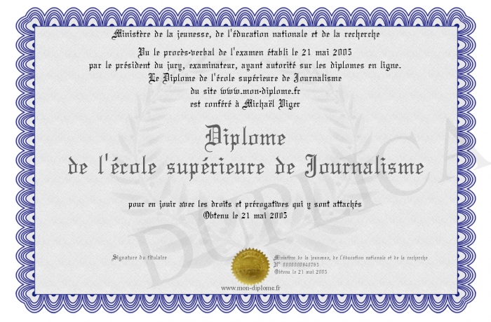 DiplomedelecolesuperieuredeJournalisme