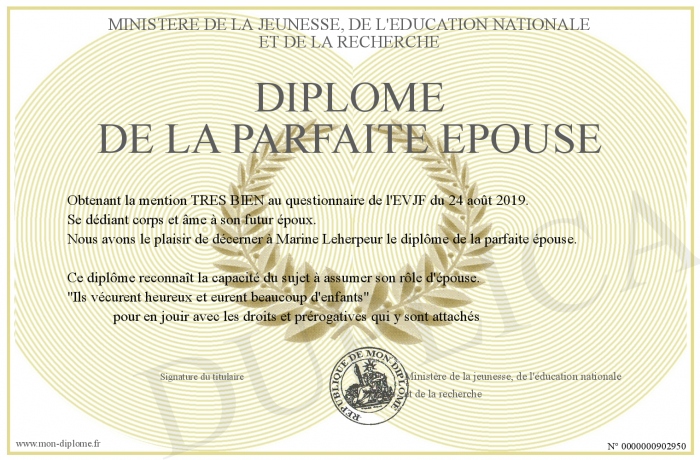 Diplomedelaparfaiteepouse