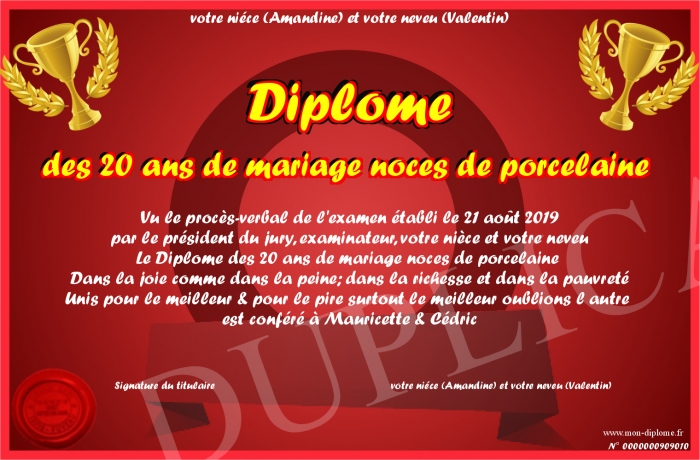 Diplome-des-20-ans-de-mariage-noces-de-porcelaine